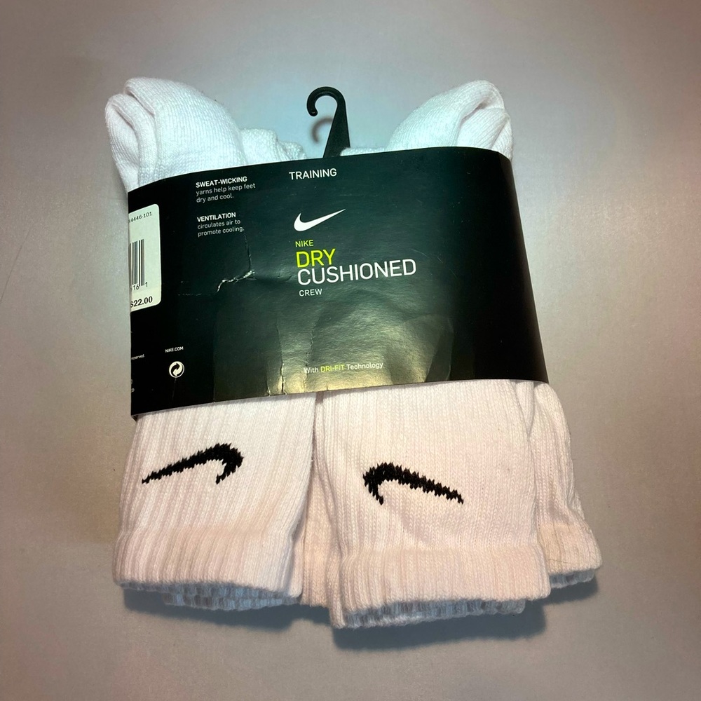 Nike Dry Cushioned Training Crew Socks (6 Pair Pack)